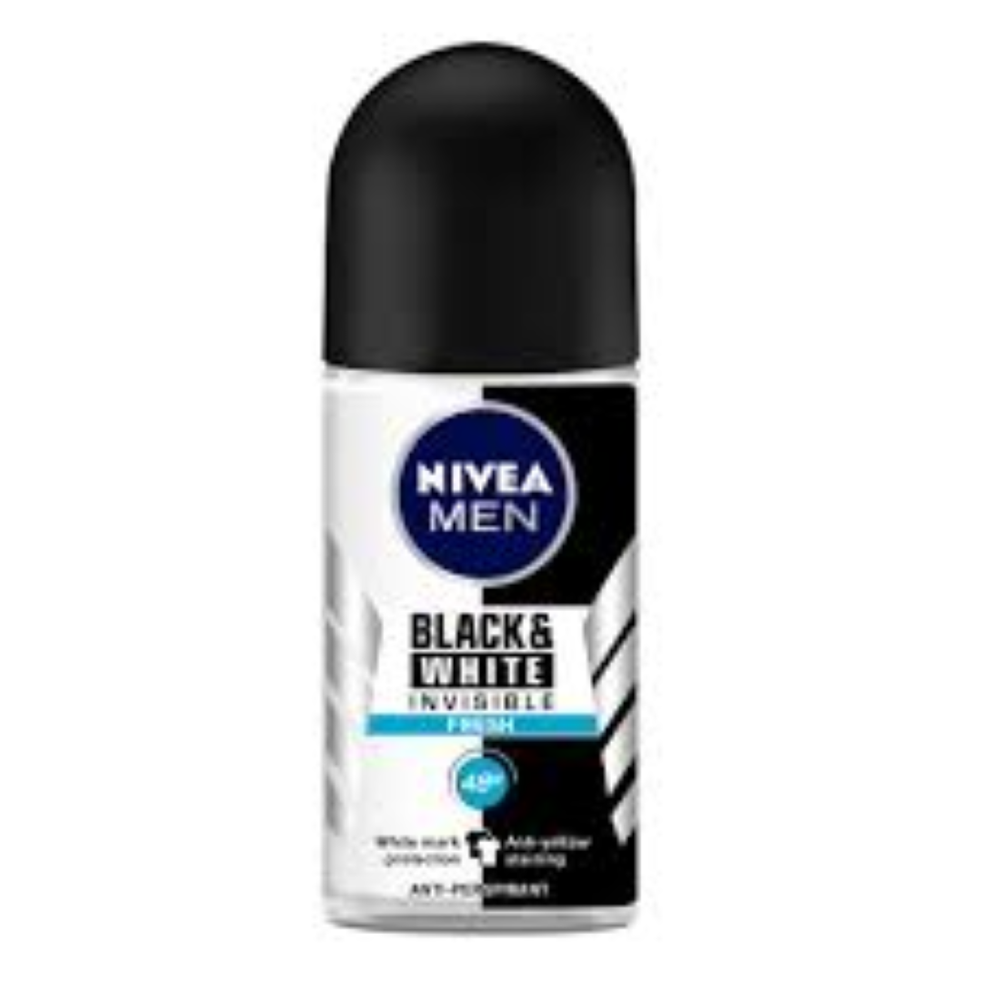 NIVEA ROLL ON 50ML(MEN BLACK & WHITE INVISIBLE FRESH)